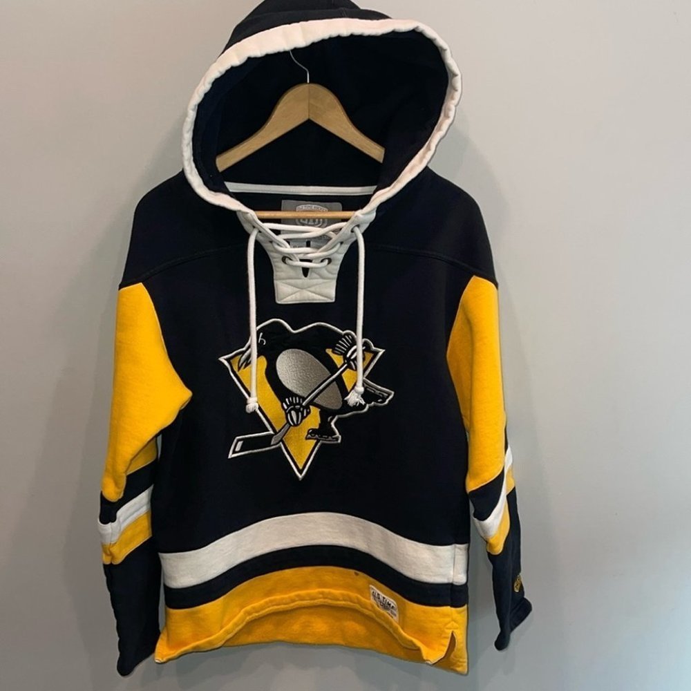 Small men’s online  hockey Pittsburg penguins hoodie